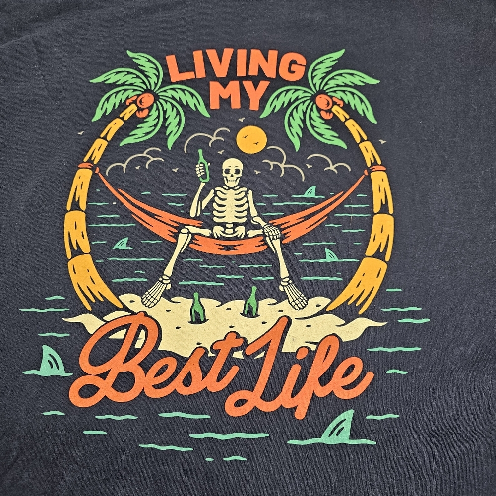 DOM Living My Best Life T Shirt - Picture 3 of 6